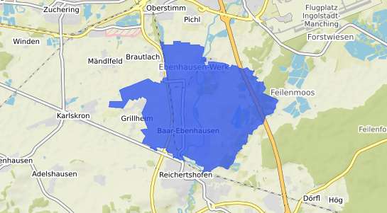Bodenrichtwertkarte Baar Ebenhausen Ebenhausen